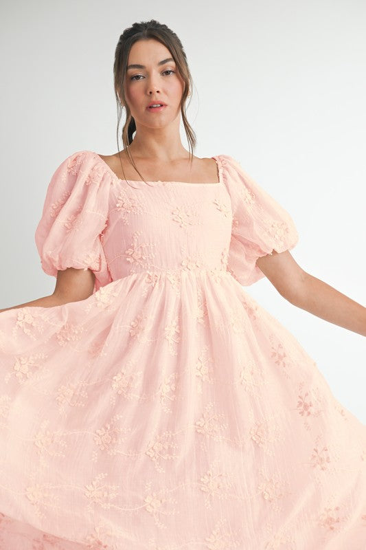 Walking on Pink Clouds Dress