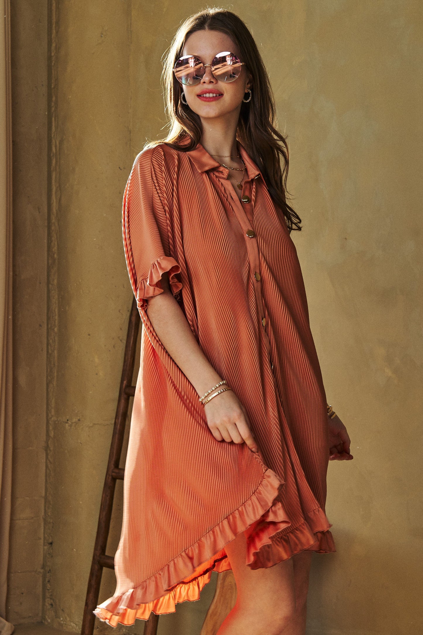 Fall Vibes Shirt Dress