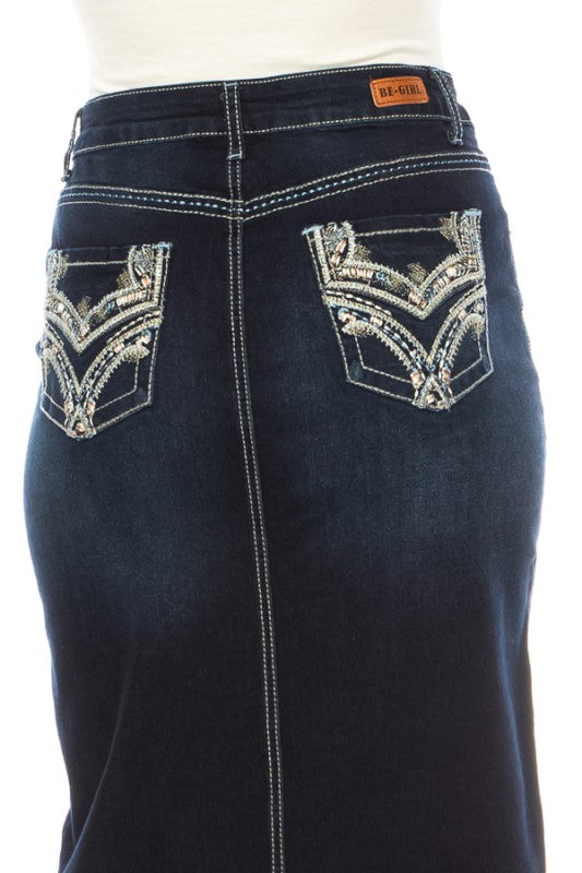 Denim Indigo Skirt