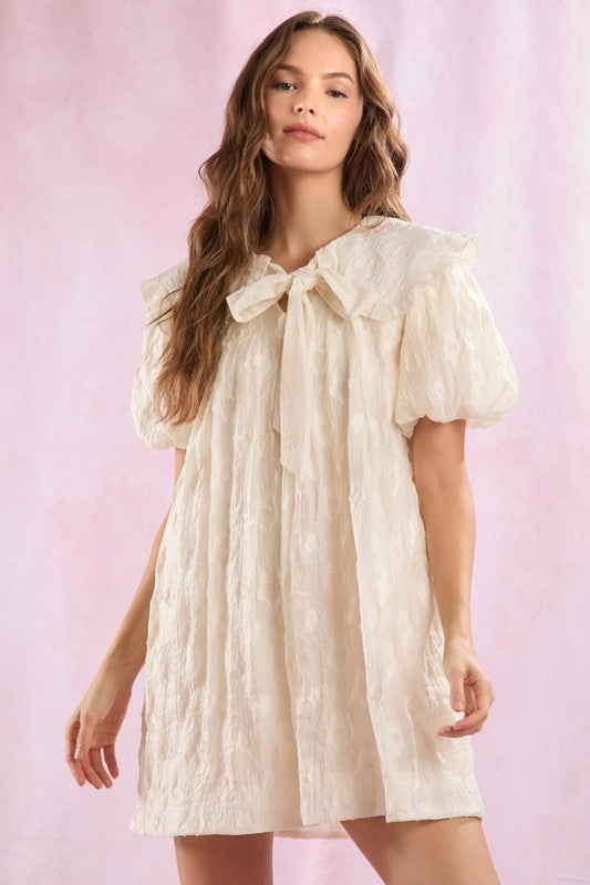 Floral Doll Collar Tunic Dress