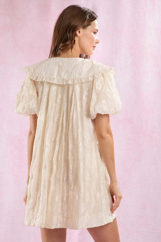Floral Doll Collar Tunic Dress