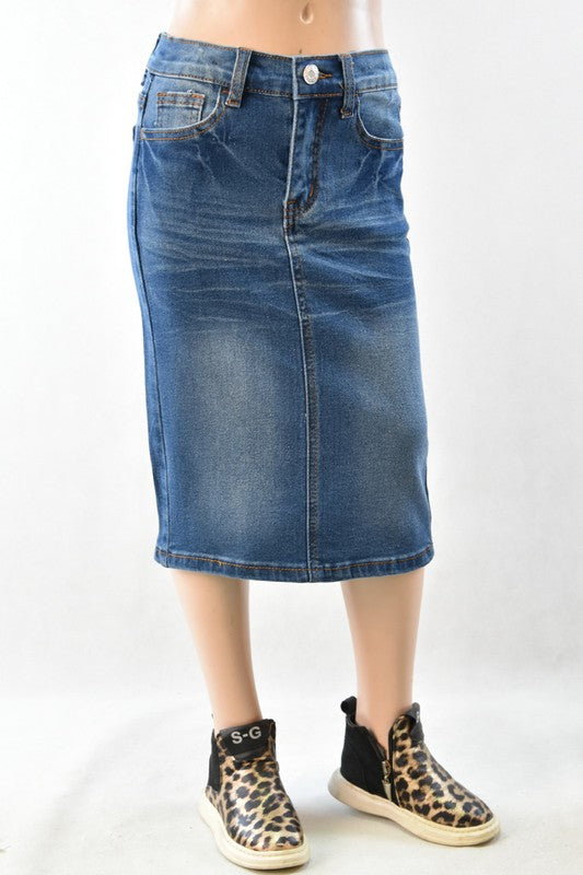 Girls Denim Skirt
