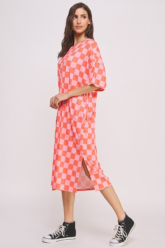 Checked-Out Pink